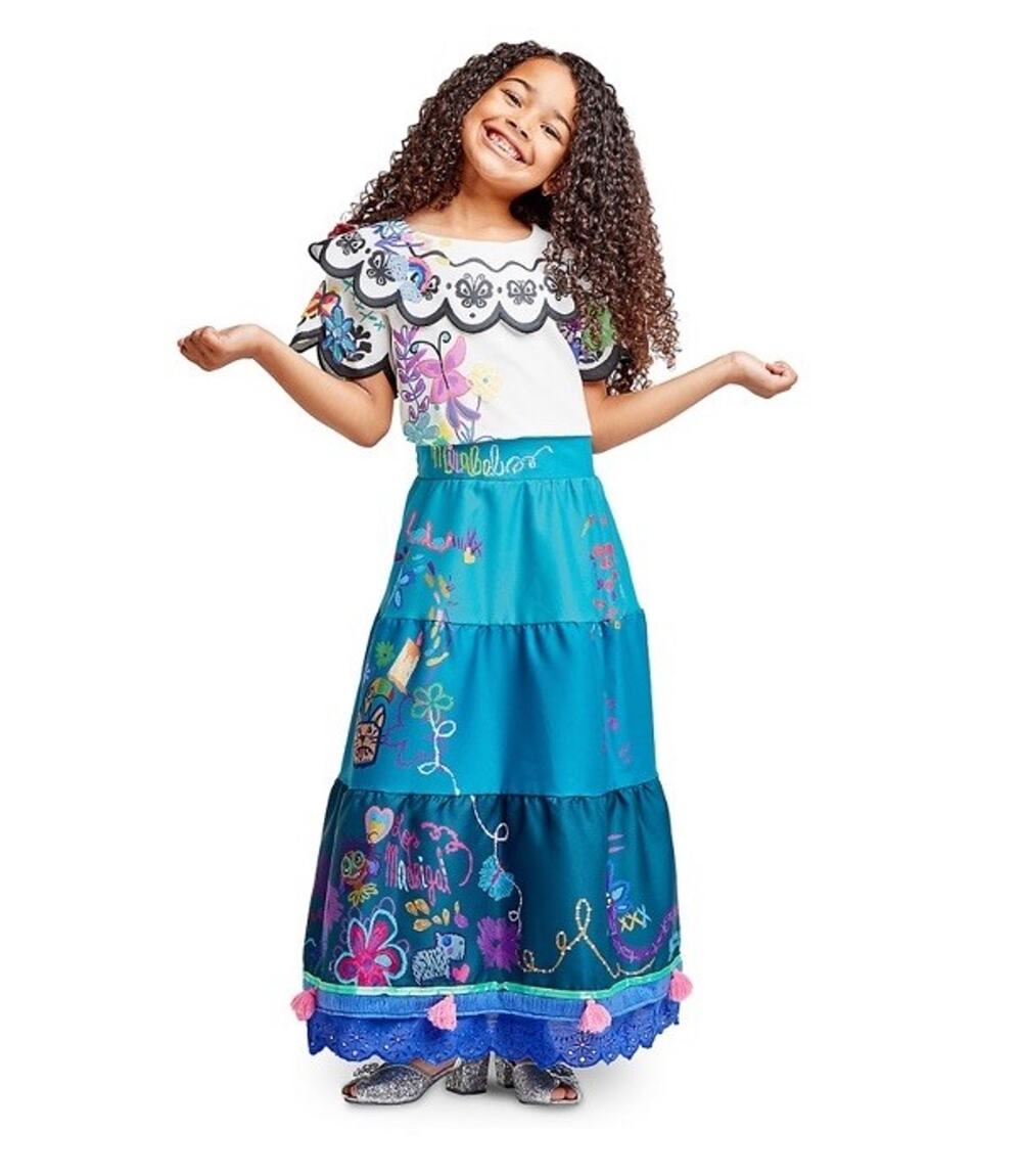 Disney Parks Encanto Mirabel Madrigal Dress Costume Youth Size 5/6 Halloween New